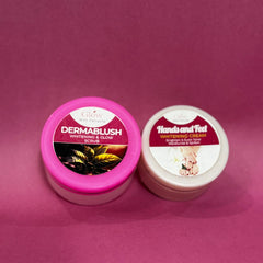 Best Deal – Hands & Feet Whitening Cream + Dermablush Whitening & Glow Scrub | Glow With Palvasha